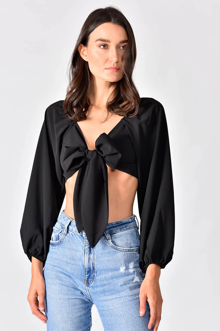 Romantic Top Black