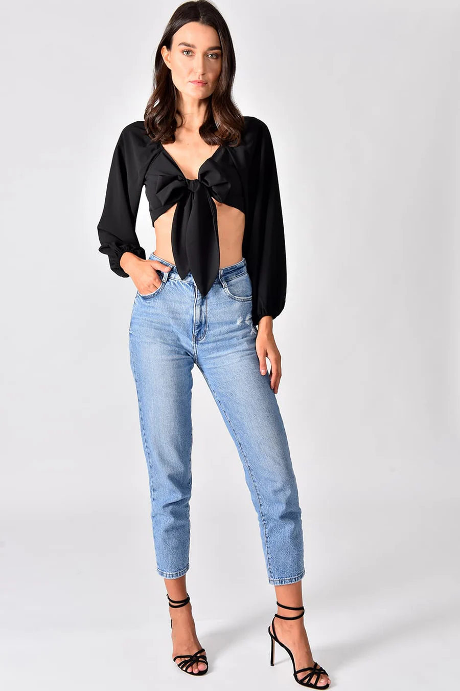 Romantic Top Black