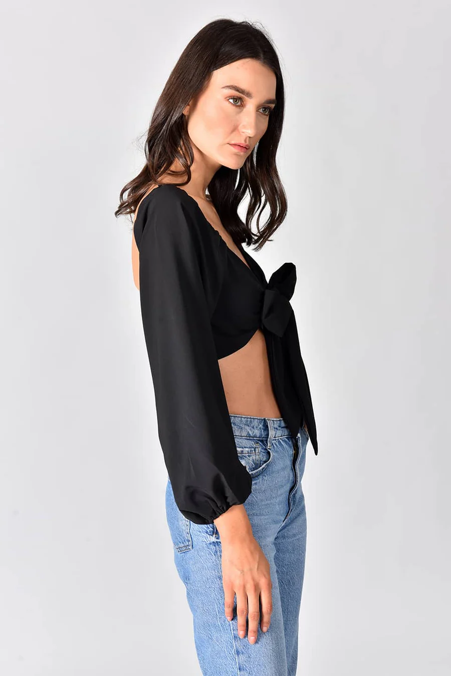 Romantic Top Black