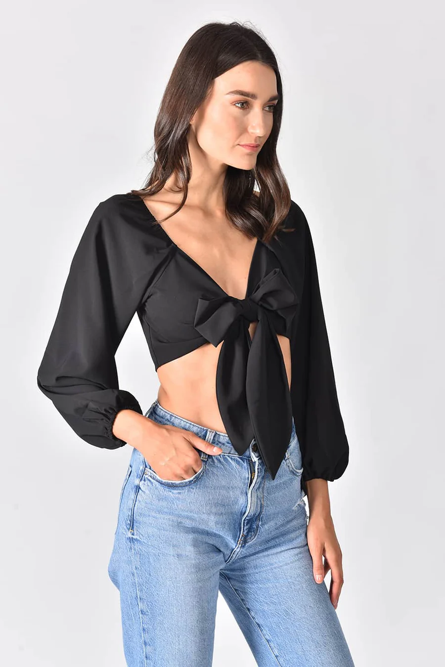 Romantic Top Black